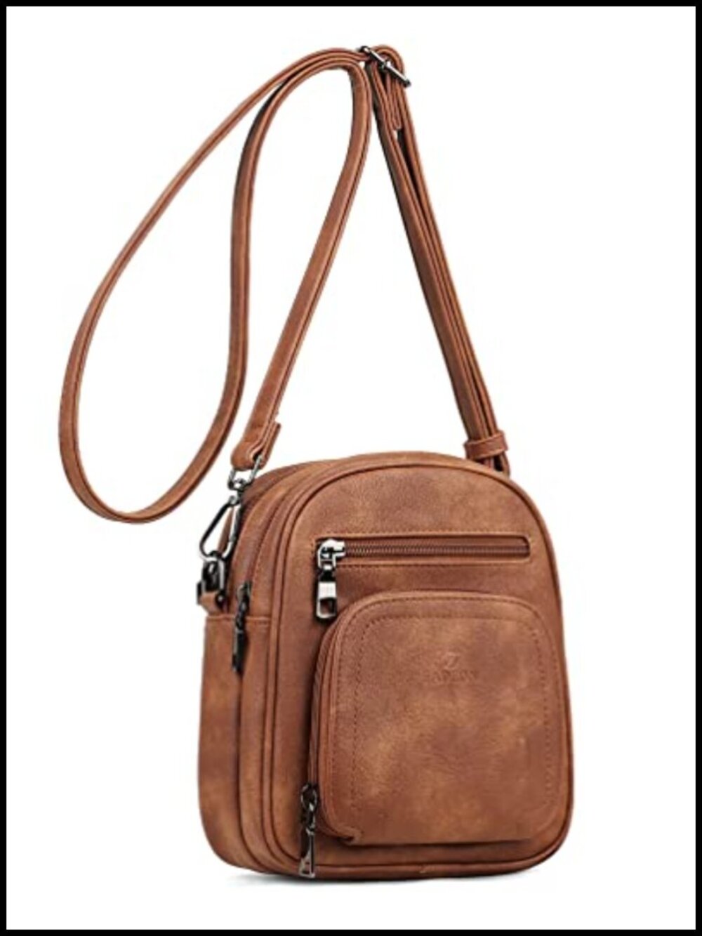 PU Leather Small Crossbody Bag RFID Anti-Theft Wallet Card Slots
